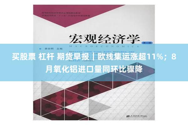 买股票 杠杆 期货早报｜欧线集运涨超11%；8月氧化铝进口量同环比骤降