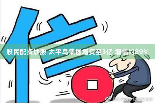 股民配资炒股 太平鸟集团增资至3亿 增幅约89%